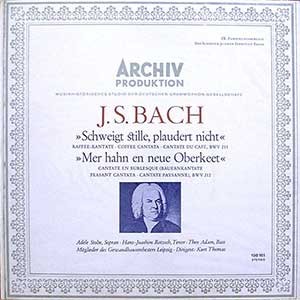 Kurt Thomas/Bach: Coffee Cantata 커피 칸타타, Peasant Cantata 농부 칸타타