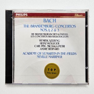 Neville Marriner / Bach: The Brandenburg Concertos Nos. 1,2 & 3 [미개봉 CD]