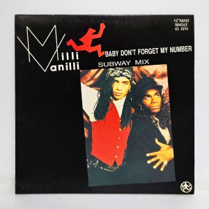 Milli Vanilli(밀리 바닐리) /  Baby Don't Forget My Number